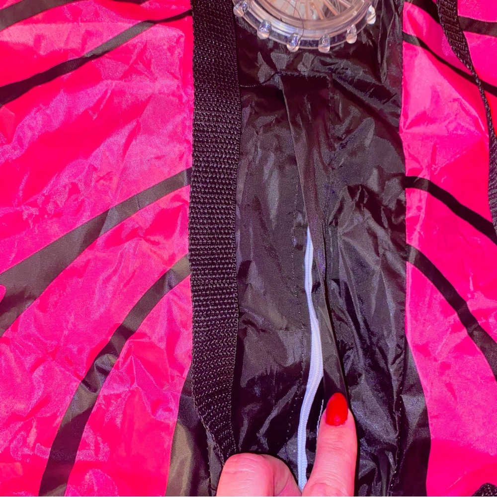 Butterfly Wings Costume w/ Batteries Pink Halloween Straps Easy Quick Inflatable - Picture 8 of 16